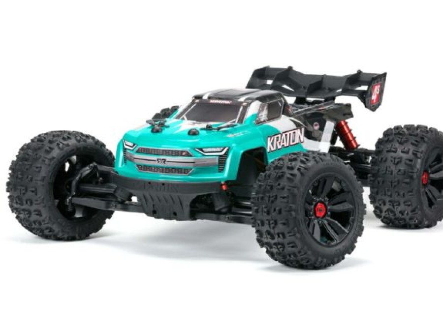 Rc Models & Toys * | Arrma 1/10 Kraton 4X4 4S V2 Blx Speed Monster Truck Rtr, Teal