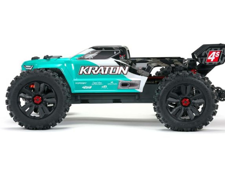 Rc Models & Toys * | Arrma 1/10 Kraton 4X4 4S V2 Blx Speed Monster Truck Rtr, Teal