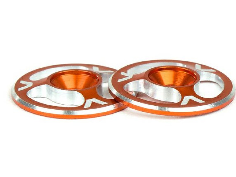 Spares & Tune-Ups * | Avid Rc Triad Machined Alloy 1/10Th Wing Buttons (Orange