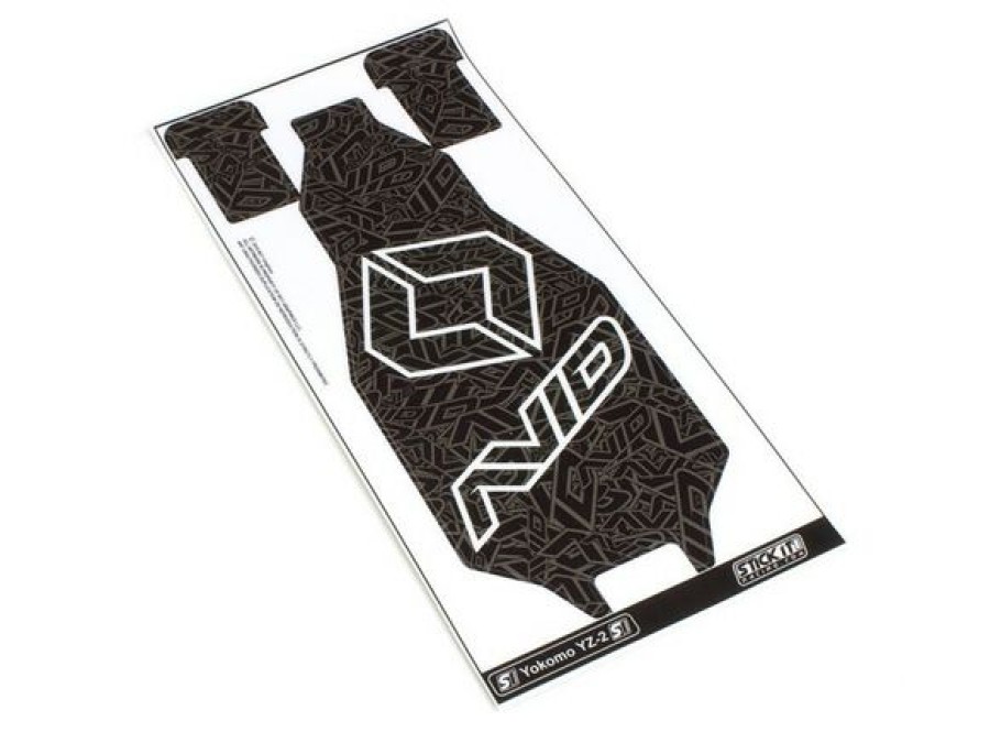 Body Shop * | Avid Rc Logo Chassis Protector Black (Yokomo Yz2)