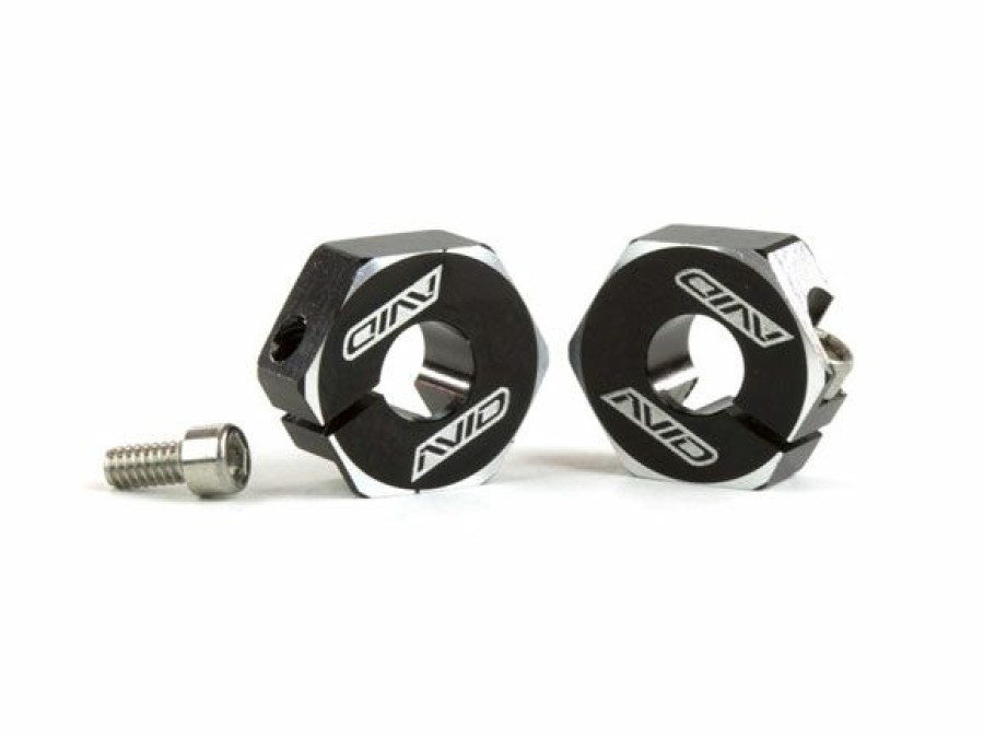 Spares & Tune-Ups * | Avid Rc Black Aluminium B6.2 / B74 Clamping 12Mm Hex 5Mm