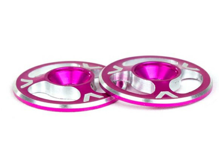 Spares & Tune-Ups * | Avid Rc Triad Machined Alloy 1/10Th Wing Buttons Pink