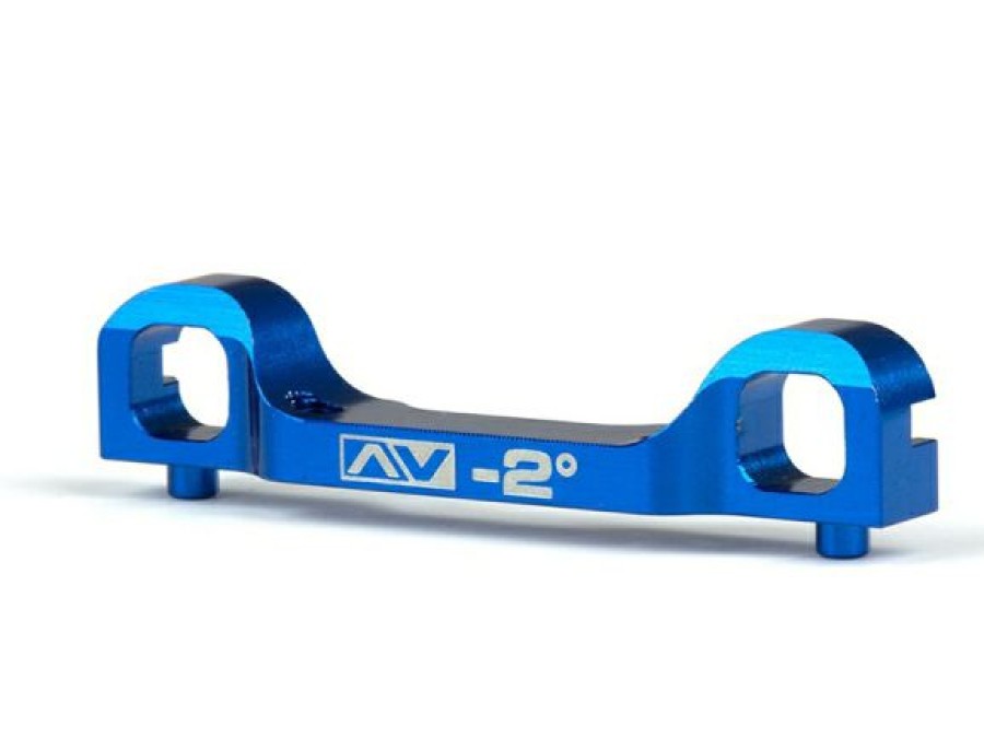 Spares & Tune-Ups * | Avid Rc Blue Aluminium Wide Suspension Mount C -2 Degree (B6.3)