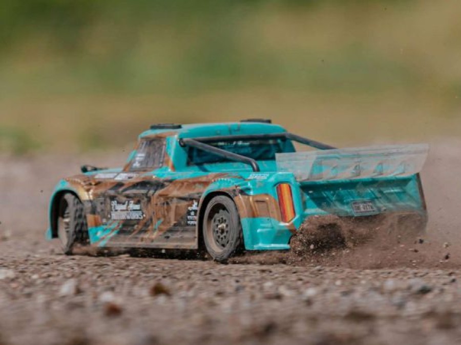 Rc Models & Toys * | Arrma Infraction 4X4 1/8 Mega Resto-Mod Truck Rtr Int, Teal/Bronze