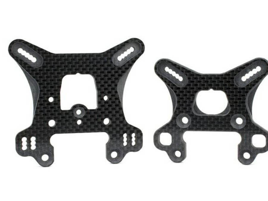 Spares & Tune-Ups * | Avid Rc Carbon Fibre 5Mm Shock Tower Set Front/ Rear (Associated Rc8B3.2)