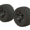 Wheels & Tyres * | Arrma Granite Dboots Fortress Mt Tire Set 2.8In Glued Gun Metal (2)